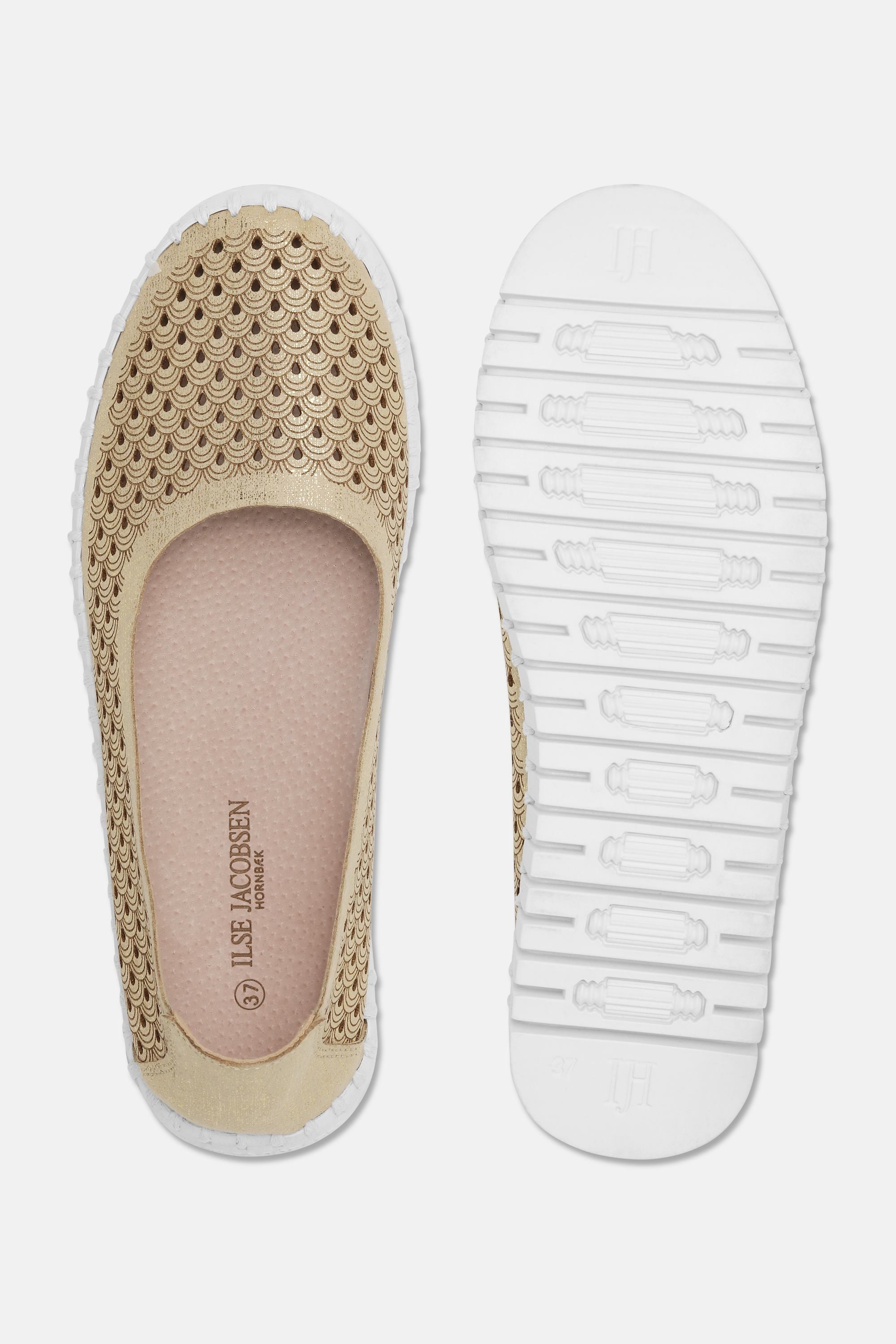 Tulip Zapatos con Brillo - Platin White